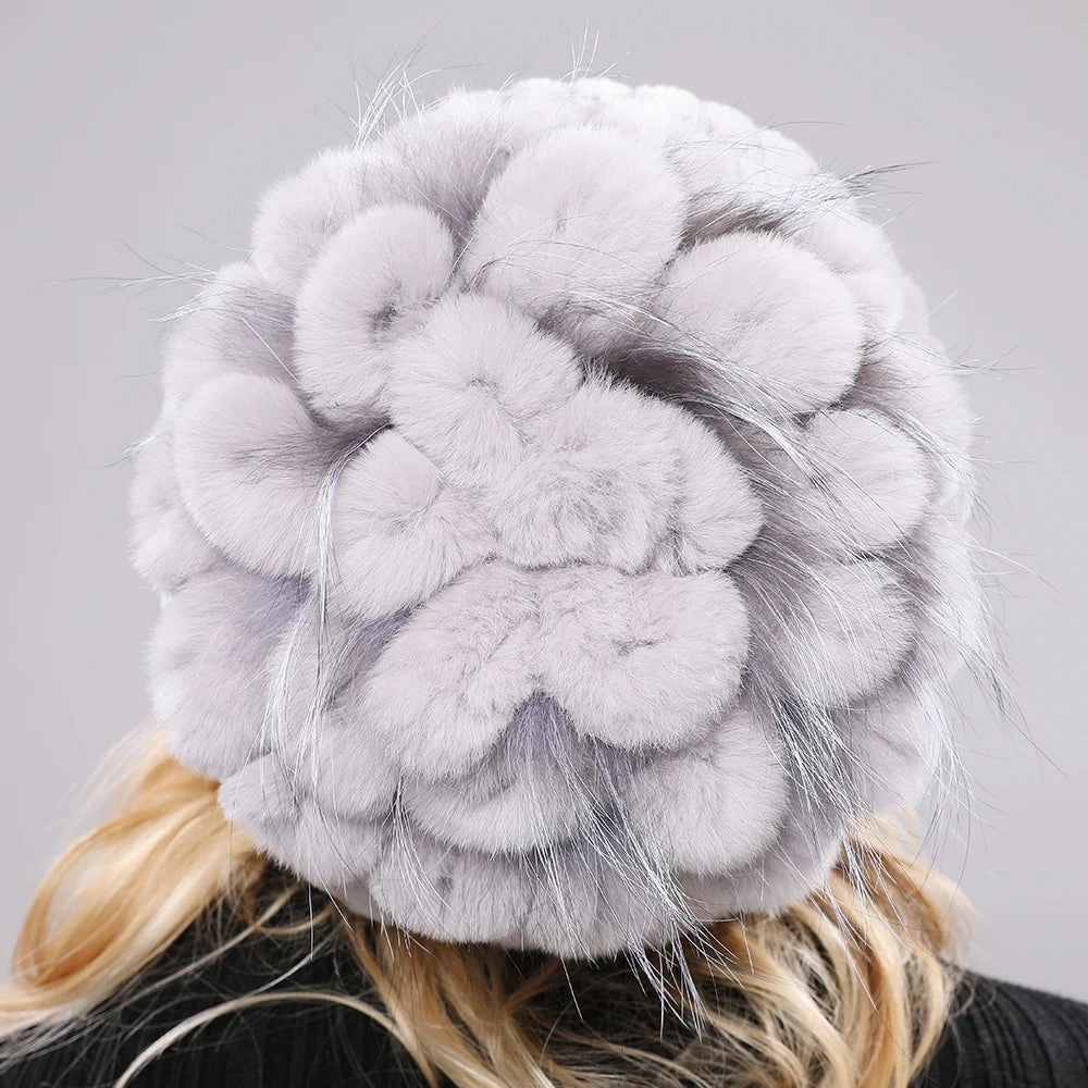Bonnet Femme Luxe en Fausse Fourrure - Eolia
