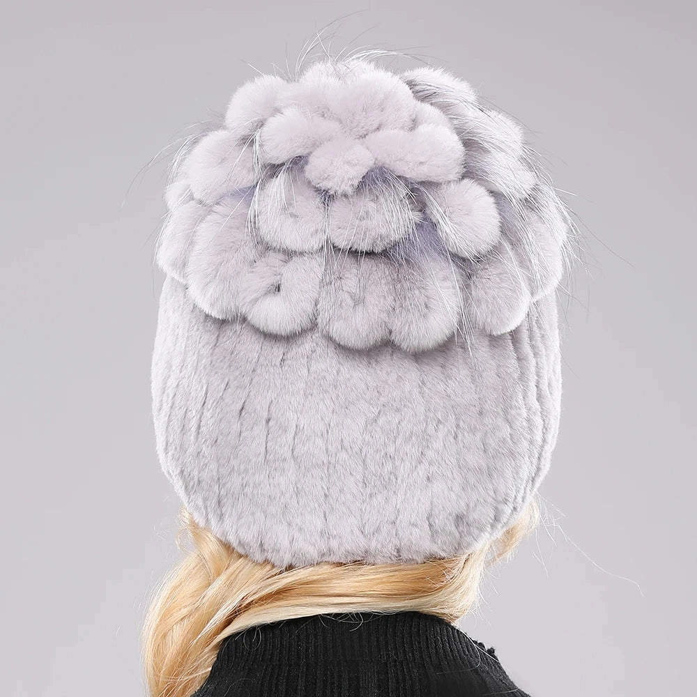 Bonnet Femme Luxe en Fausse Fourrure - Eolia