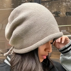 Bonnet Femme pais & Dcontract - Slouchy winter-knitted-hat