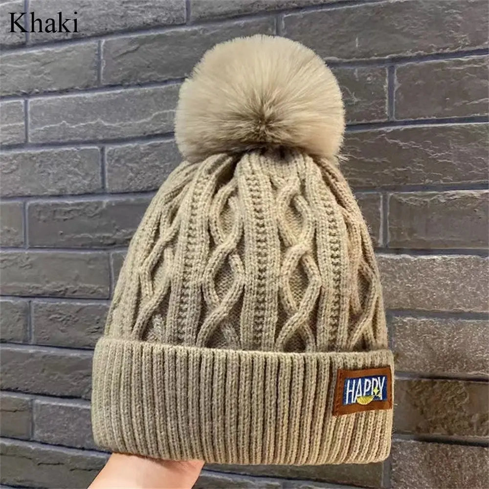 Bonnet Hiver avec Pompon Doux C  Douilly