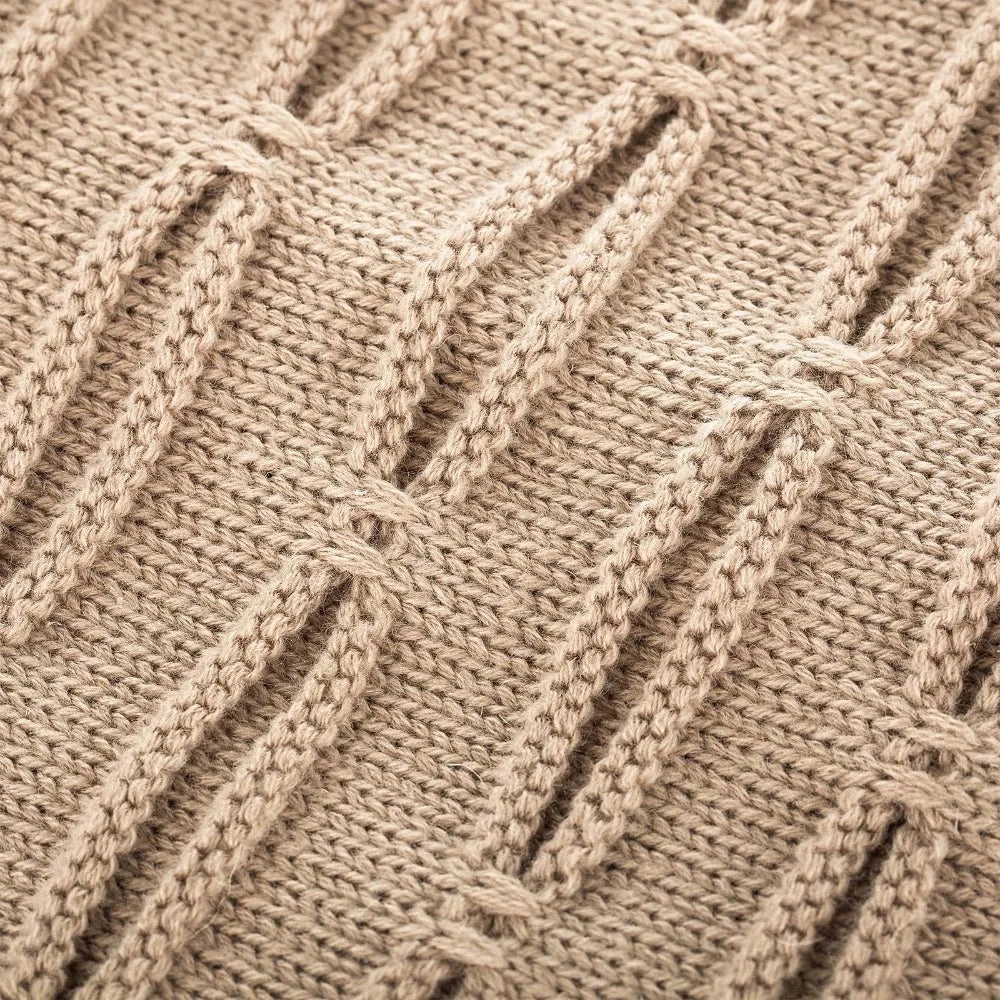 Bonnet Long en Maille Torsade - TrueKnits