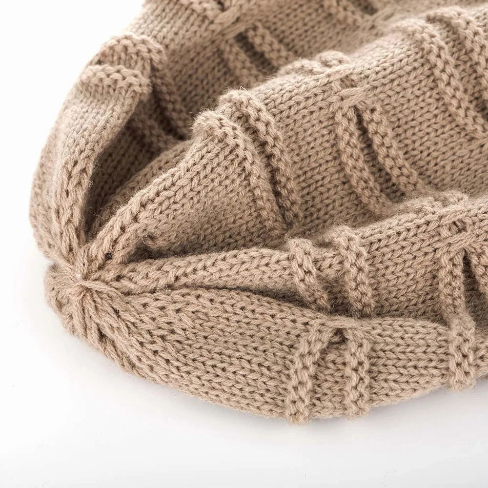 Bonnet Long en Maille Torsade - TrueKnits