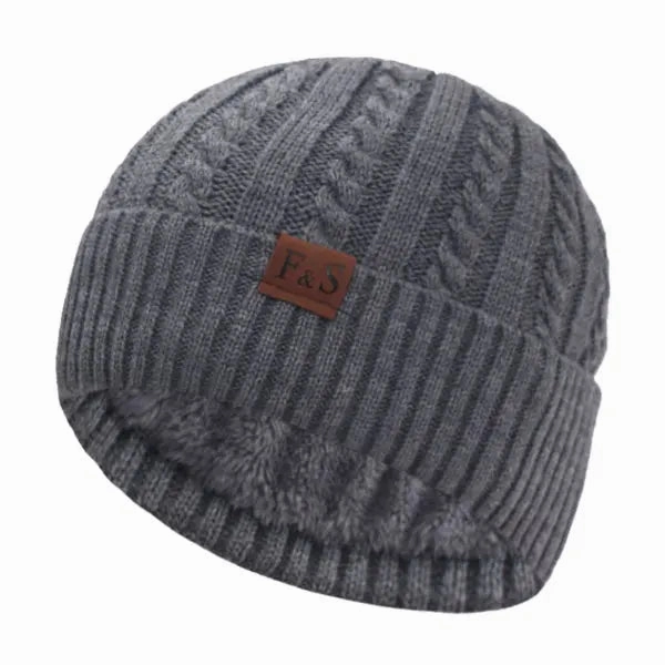 Bonnet Torsad Doubl en Polaire - F&S Classic winter-knitted-hat