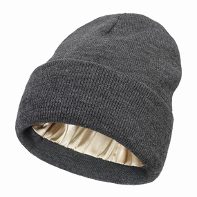 Bonnet Tricot Doublure Satin - Satinaza winter-knitted-hat