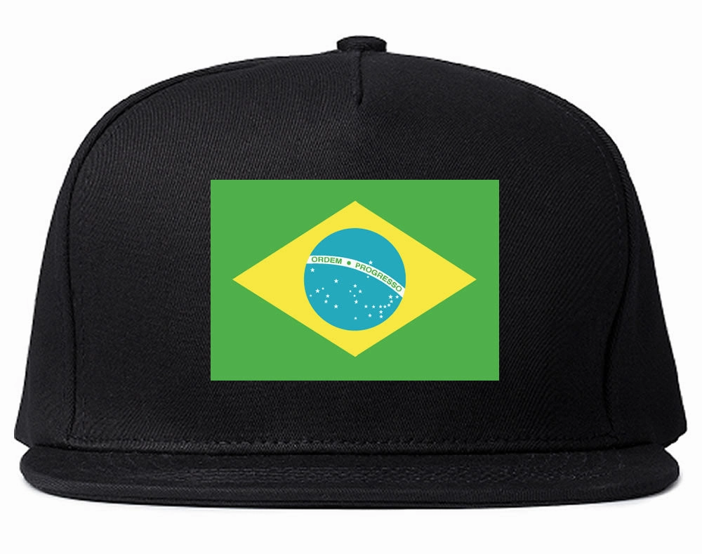 Brazil Flag Country Printed Snapback Hat Cap