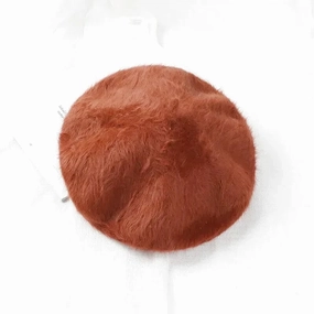 Bret Basque Femme Fourrure fashion-beret