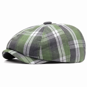 Bret Casquette Gavroche  Carreaux fashion-beret