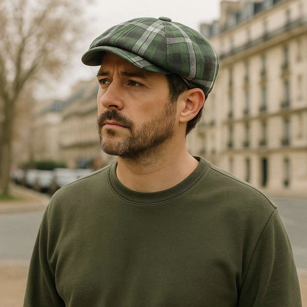 Bret Casquette Gavroche  Carreaux