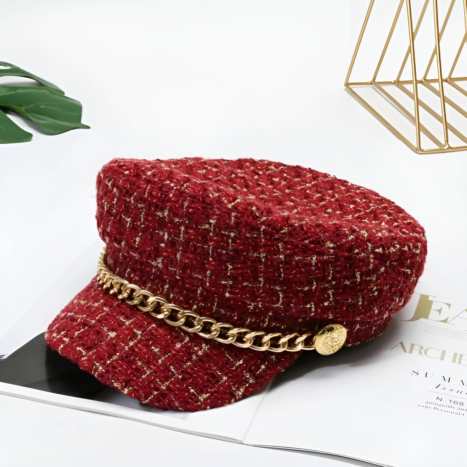 Bret Casquette Gavroche Femme  Chaine