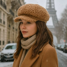Bret Casquette Gavroche Femme Polaire fashion-beret