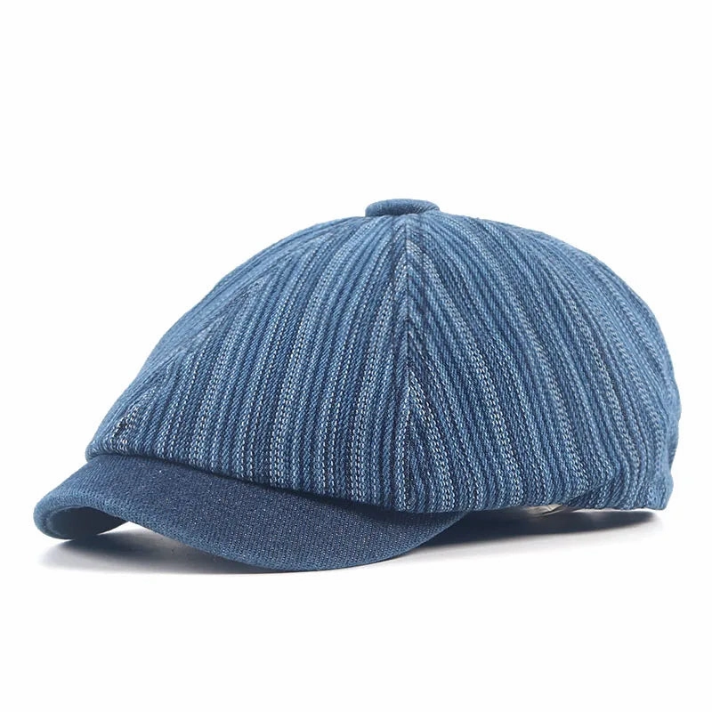 Bret Casquette Gavroche Unisexe - Denim
