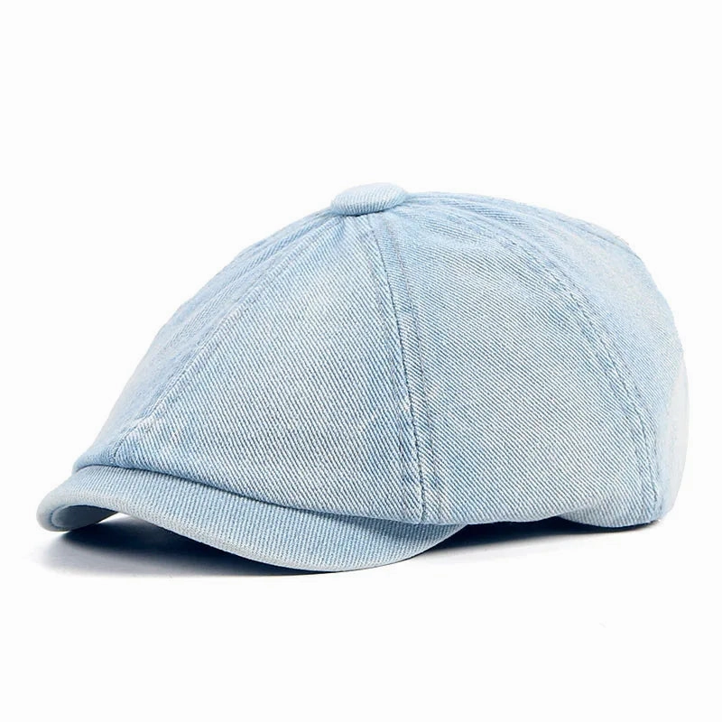 Bret Casquette Gavroche Unisexe - Denim