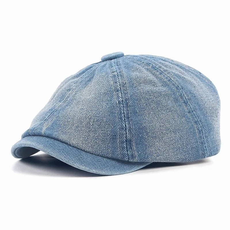 Bret Casquette Gavroche Unisexe - Denim