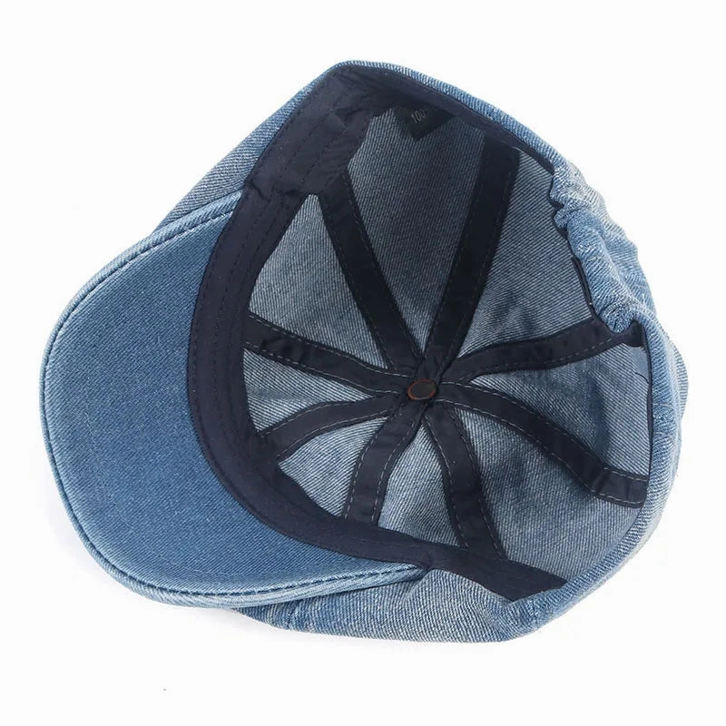 Bret Casquette Gavroche Unisexe - Denim