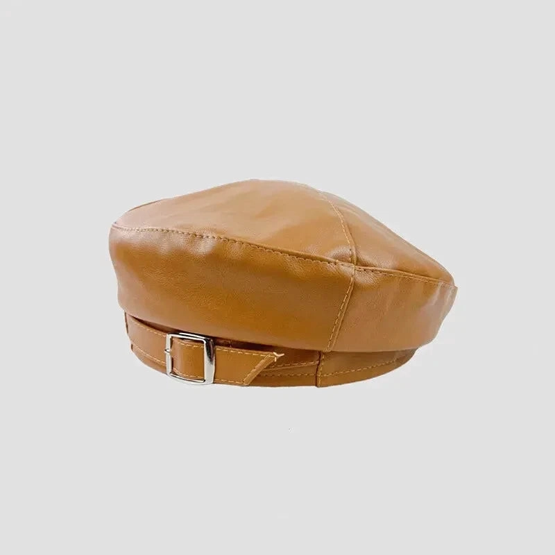 Bret en Cuir Femme fashion-beret