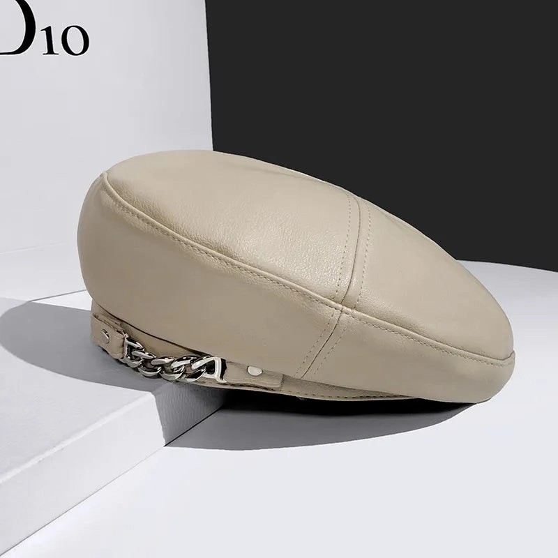 Bret Femme en Cuir avec Chaine