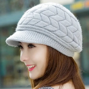 Bret Femme pais Polaire Hiver winter-knitted-hat