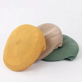 Bret Femme Tricot en Maille Lger Respirant - Airbet fashion-beret