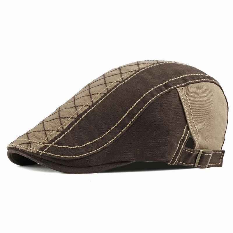 Bret Homme Bicolore en Coton avec Surpiq?res - Duality