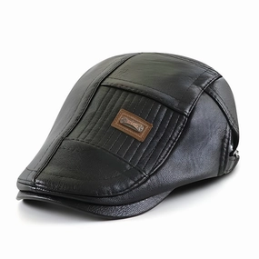 Bret Homme en Cuir avec Dtails Matelasss - Aventura fashion-beret