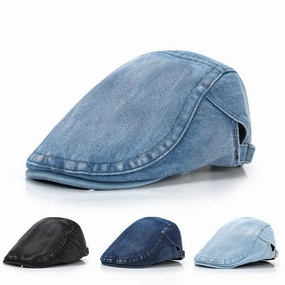 Bret Homme en Denim Lger - Sky fashion-beret