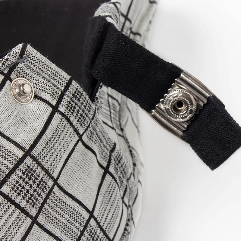 Bret Homme Rglable en Coton avec Motif Carreaux - Pixel