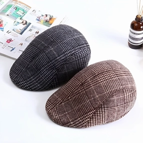 Bret Vintage  Carreaux - Classicap fashion-beret