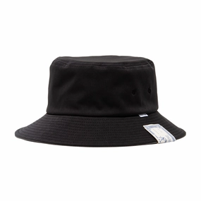 BRIM6.5 BUCKET HAT - Black spring-straw-hat