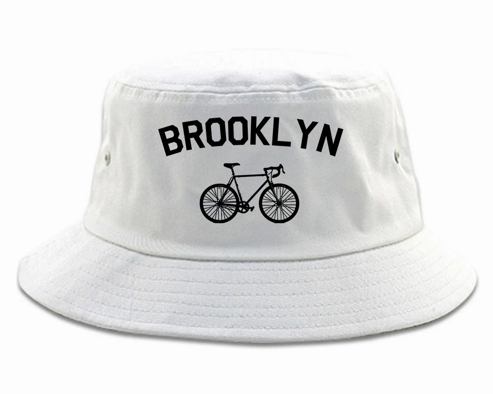 Brooklyn Vintage Bike Cycling Mens Bucket Hat