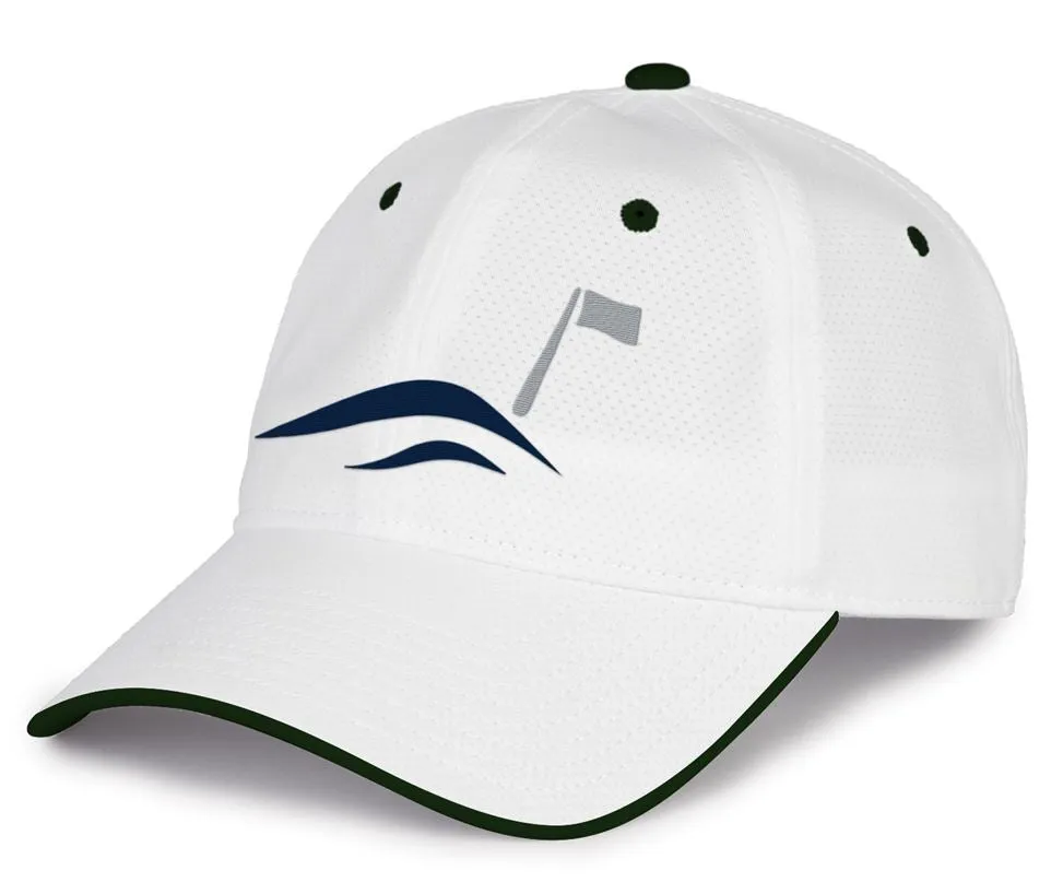 Brrr Performance Golf Hat - White casual-dad-hat