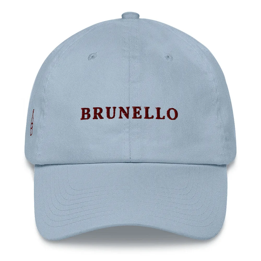 Brunello Cap Wine Font casual-baseball-cap