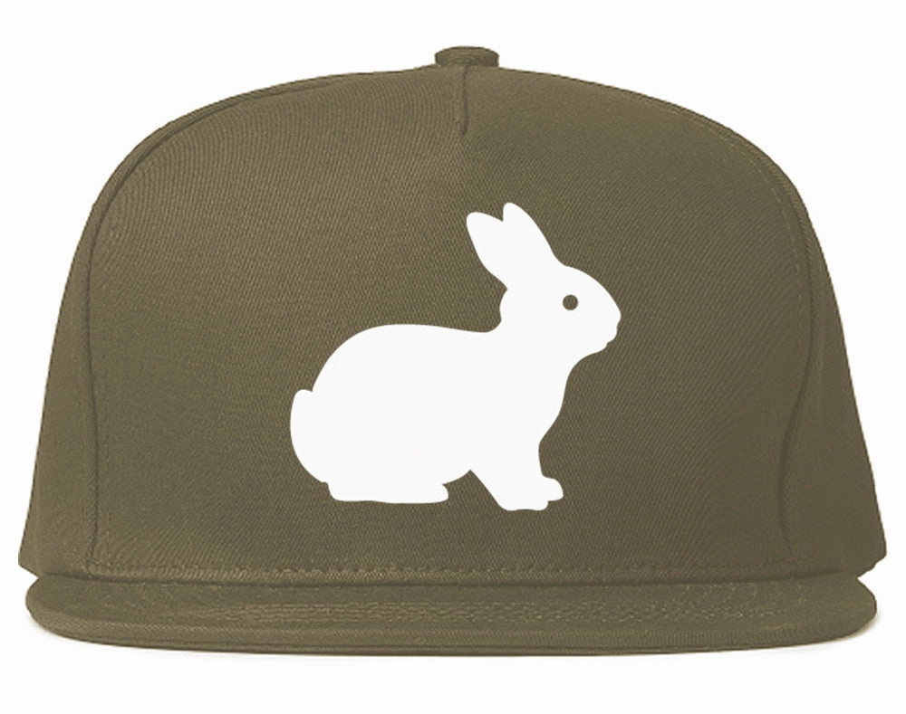 Bunny Rabbit Easter Chest Mens Snapback Hat