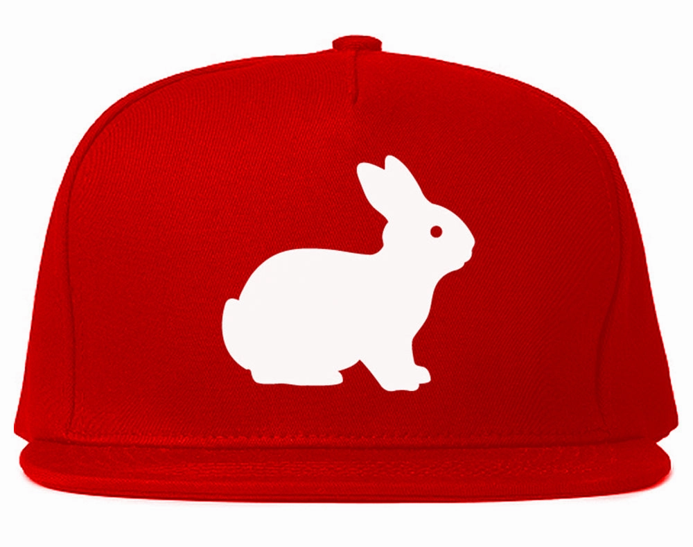 Bunny Rabbit Easter Chest Mens Snapback Hat