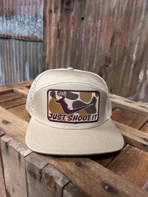 Cactus Alley "Just Shoot it" White Trial Camo Snapback casual-baseball-cap