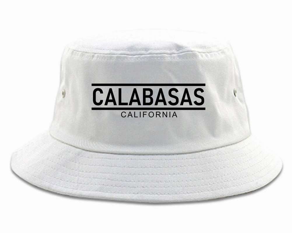 Calabasas California City Lines Mens Bucket Hat