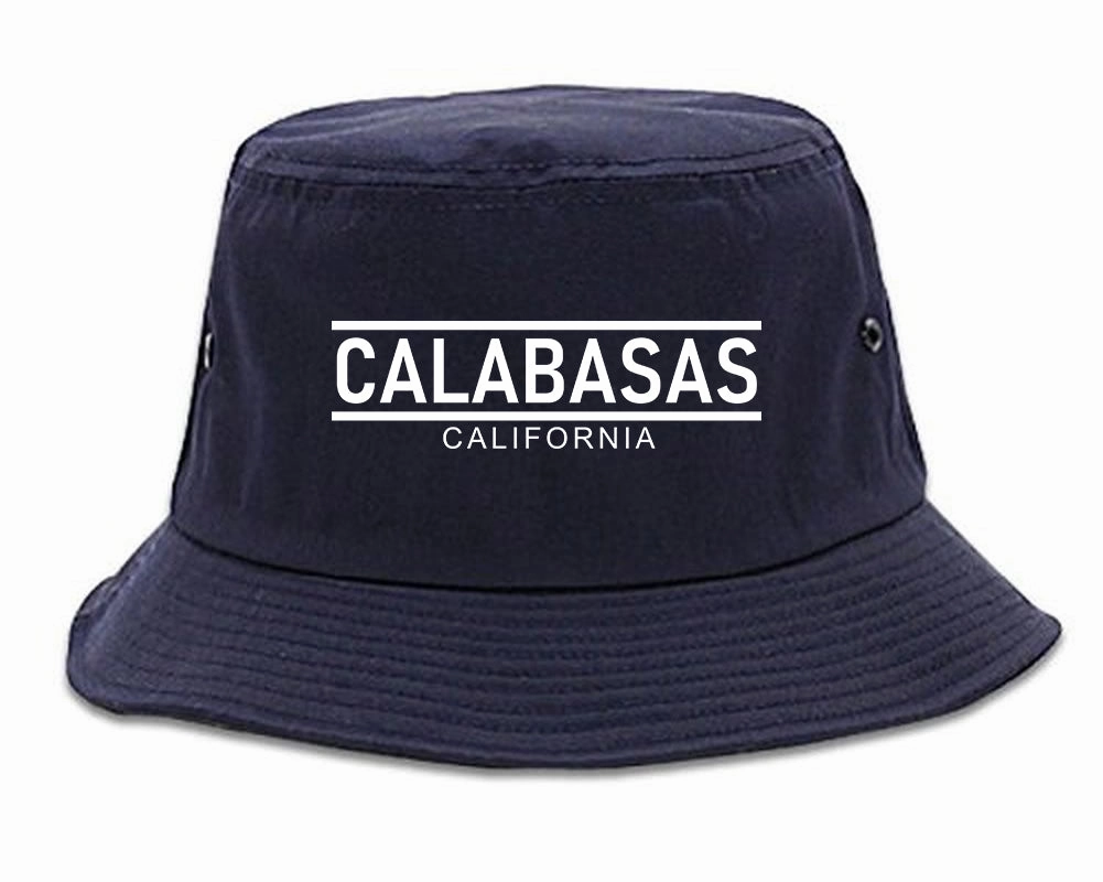 Calabasas California City Lines Mens Bucket Hat