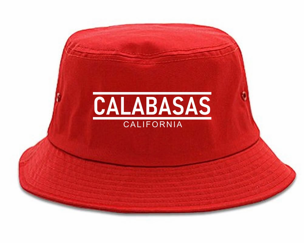 Calabasas California City Lines Mens Bucket Hat