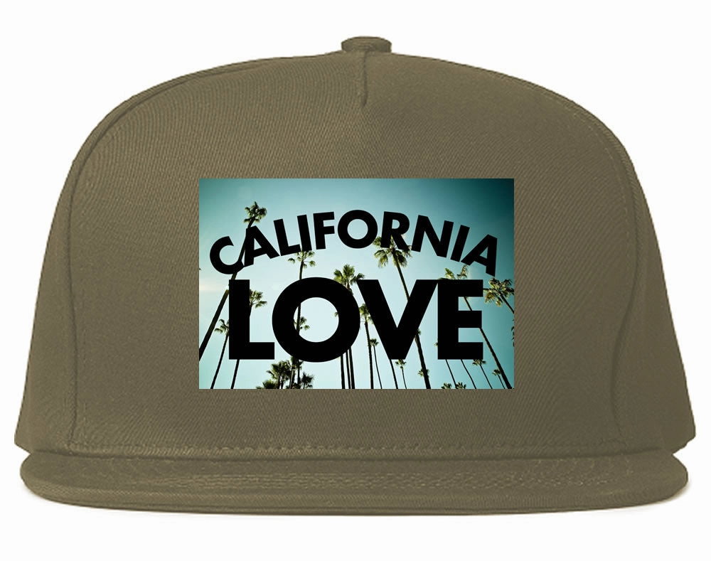 California Love Cali Palm Trees Snapback Hat