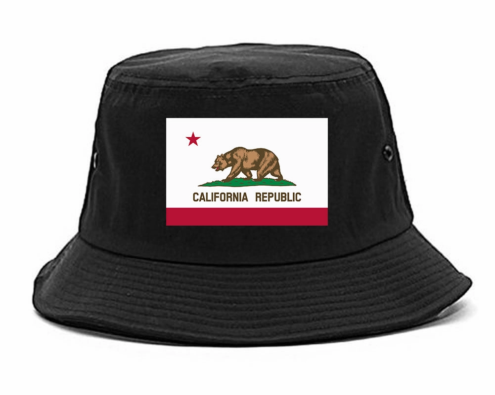 California State Flag CA Chest Mens Bucket Hat