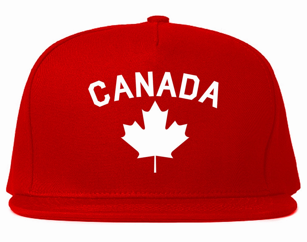 Canada Maple Leaf Red Mens Snapback Hat