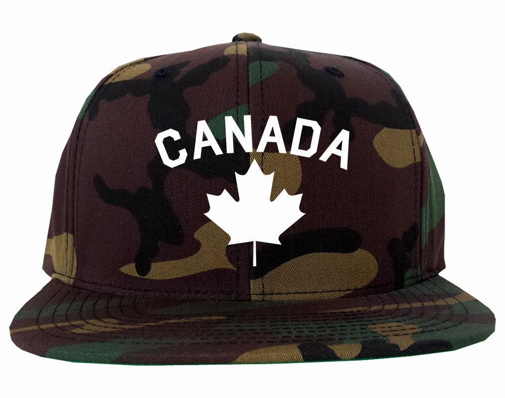 Canada Maple Leaf Red Mens Snapback Hat