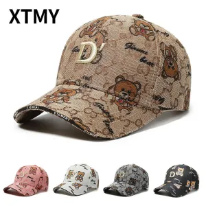 Cartoon Bear Sun Protection Duckbill Cap casual-baseball-cap