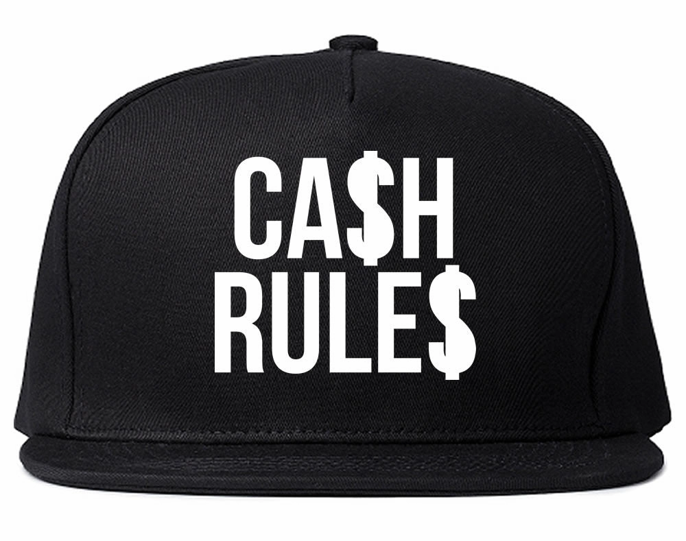 Cash Rules Snapback Hat Cap