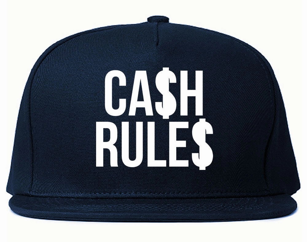 Cash Rules Snapback Hat Cap