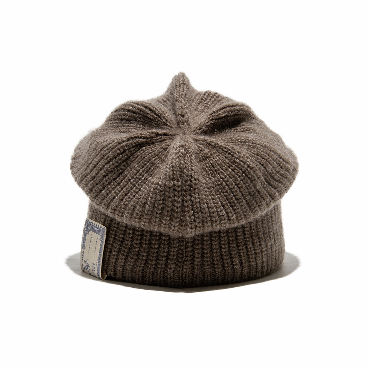 CASHMERE LOOSE KNIT CAP - Beige
