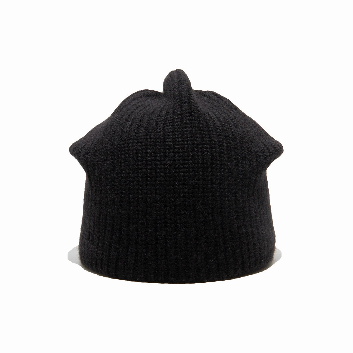 CASHMERE LOOSE KNIT CAP - Black