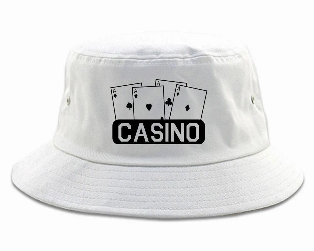 Casino Ace Cards Mens Bucket Hat
