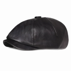 Casquette Gavroche Cuir Authentique fashion-beret