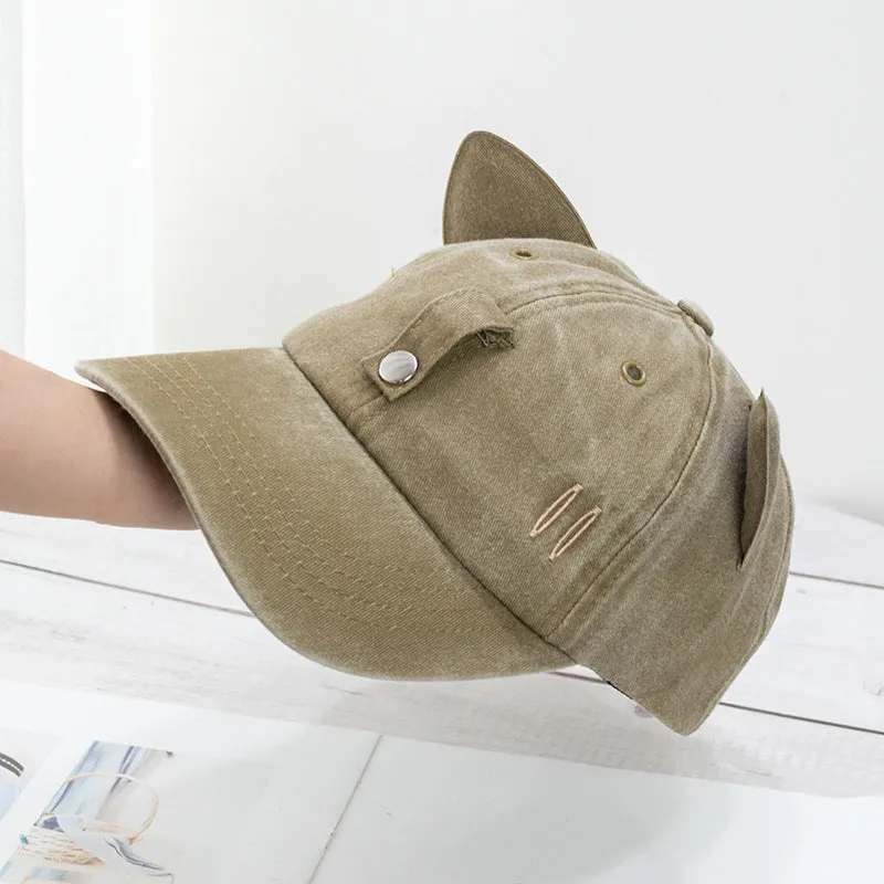 Cat Ear Pilot Sunglasses Baseball Cap