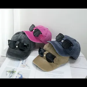 Cat Ear Pilot Sunglasses Baseball Cap casual-baseball-cap